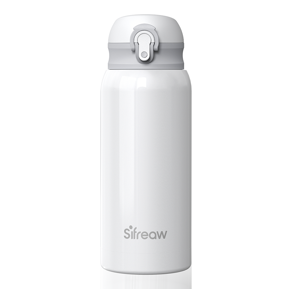 Sifreaw Fast Cooling Baby Formula Maker- Portable Baby  Maker- Ideal for Travel  and Night Feeds- 18/10 Stainless Steel- Ideal Food-Safe PP Material-Keeps 119℉ For 12 Hours-One-Touch Button Design Bottles