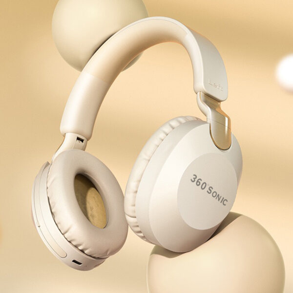 360°Sonic Wireless BT5.3 Headphones Over Ear Gaming Headset with Rotatable Microphone Call Center - 图片 2